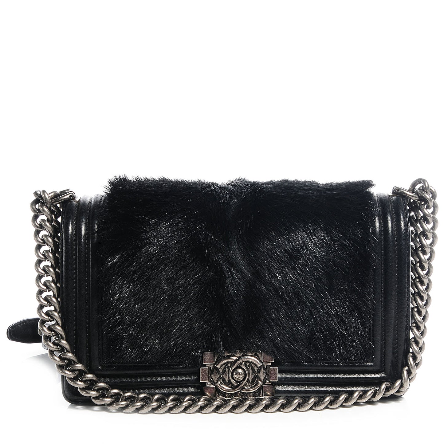 Goat Hair Medium Celtic Boy Flap Black
