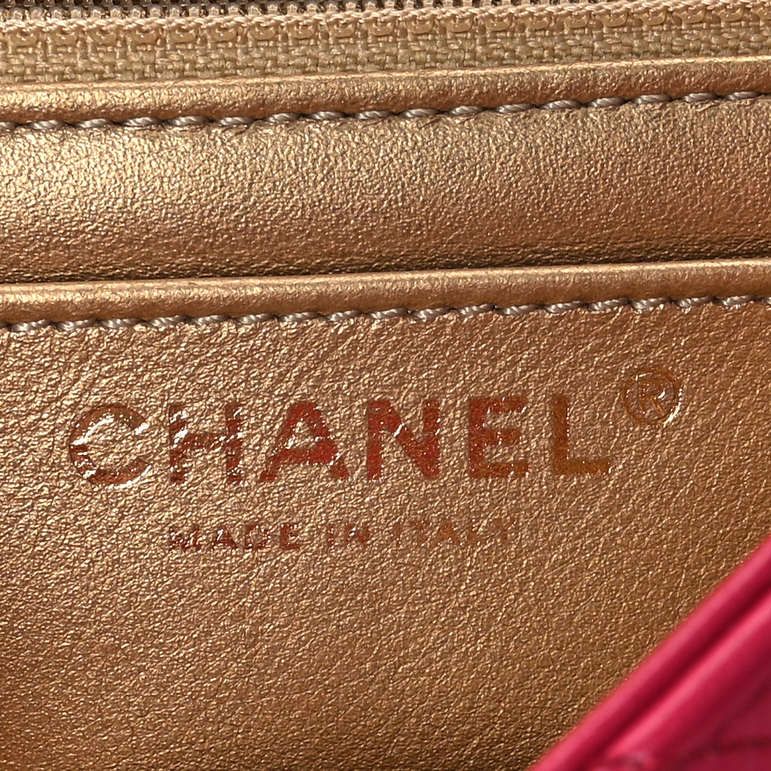 Chanel Lambskin Quilted Mini Rectangular Pearl Crush Flap Fuchsia 6 of 10