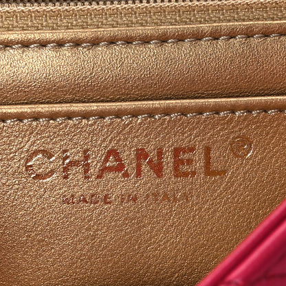 Chanel Lambskin Quilted Mini Rectangular Pearl Crush Flap Fuchsia 6 of 10