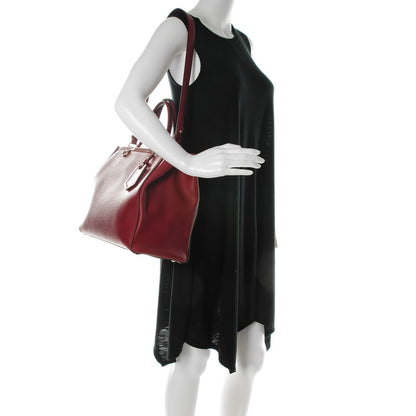 Fendi Vitello Elite Flamingo Regular 2Jours Tote Amarena 2 of 9