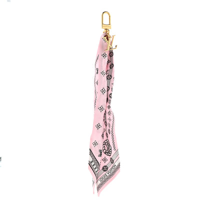 Louis Vuitton Monogram Bandana Bag Charm Pink 1 of 7
