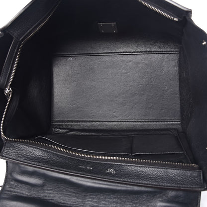 Celine Drummed Calfskin Suede Medium Trapeze Black 5 of 13