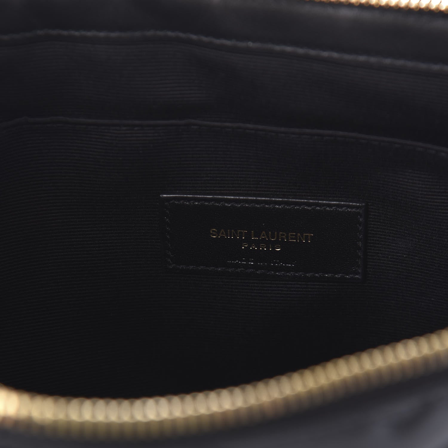 Saint Laurent Calfskin Matelasse Monogram Cassandre Tablet Pouch Black 15 of 18