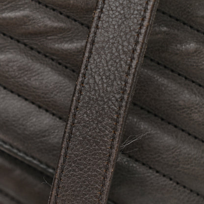 Saint Laurent Sheepskin Matelasse Chevron Monogram Large College Satchel Dark Anthracite 13 of 15