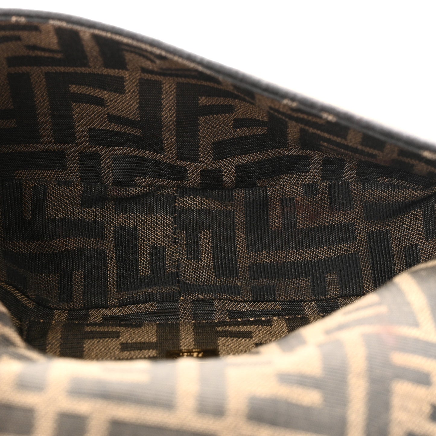 Fabric Jacquard FF 1974 Mini Baguette Tobacco Moro Black