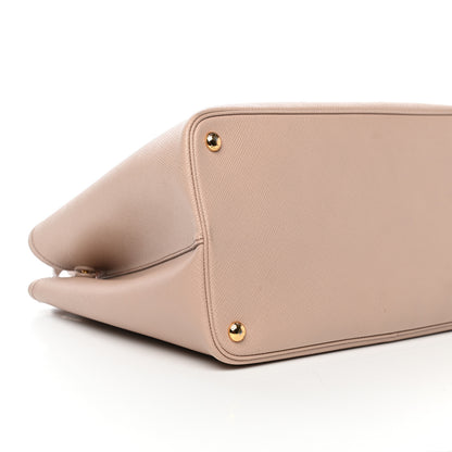 Prada Saffiano Cuir Medium Double Bag Cammeo Rosa 10 of 12