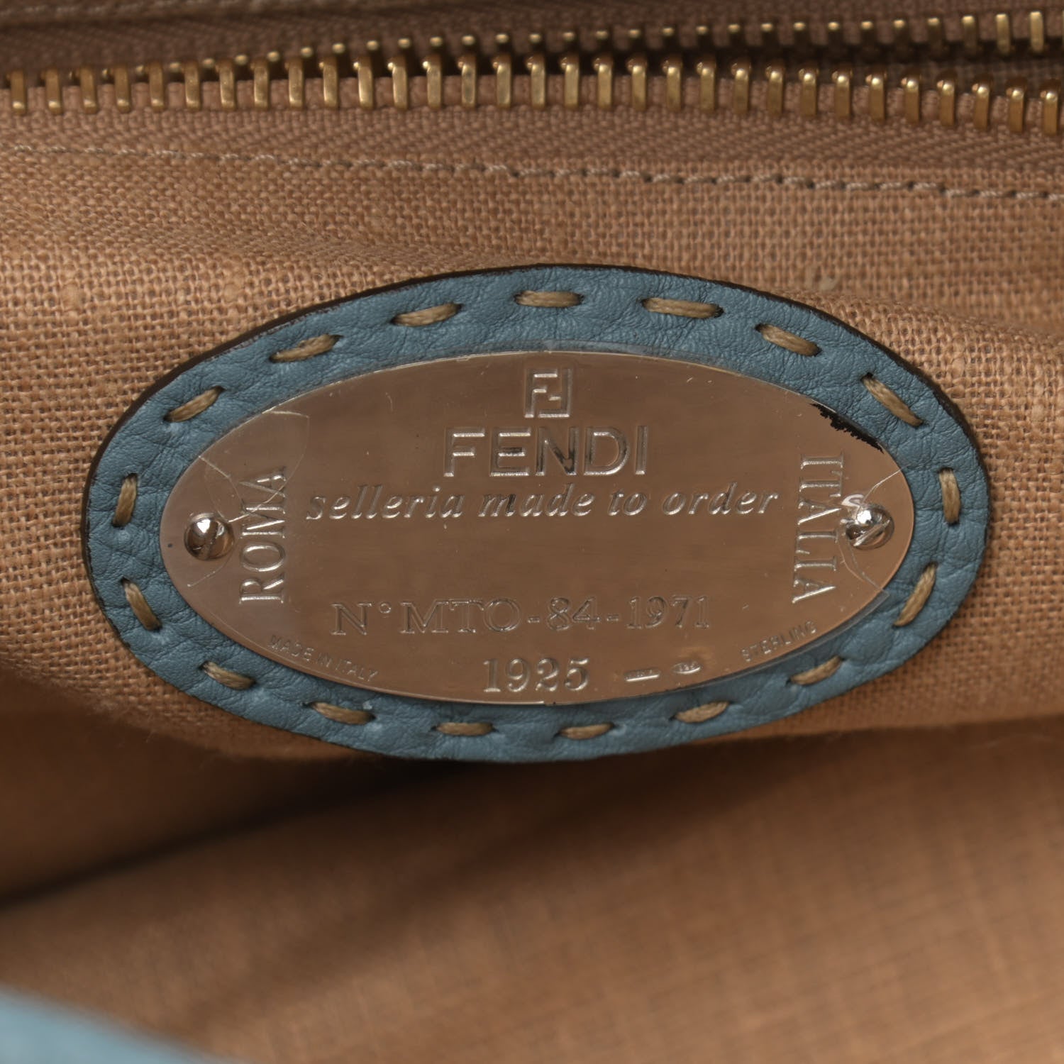 Fendi Cuoio Romano Selleria Large Peekaboo Iconic Satchel Carta Zucchero 6 of 12