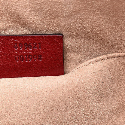 Gucci Suede Calfskin Web Small Ophidia Dome Shoulder Bag New Blue Romantic Cherry 7 of 14