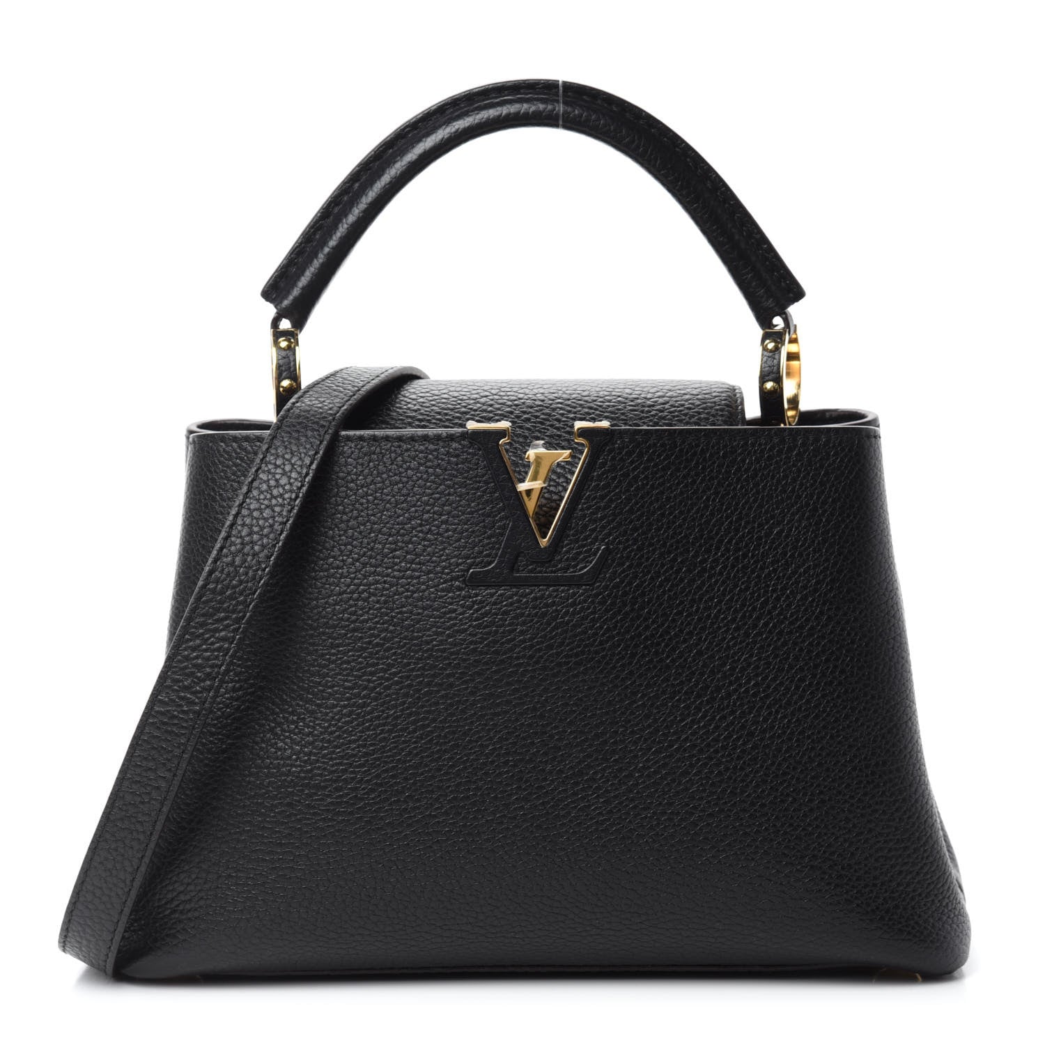 Louis Vuitton Taurillon Capucines BB Black 1 of 10