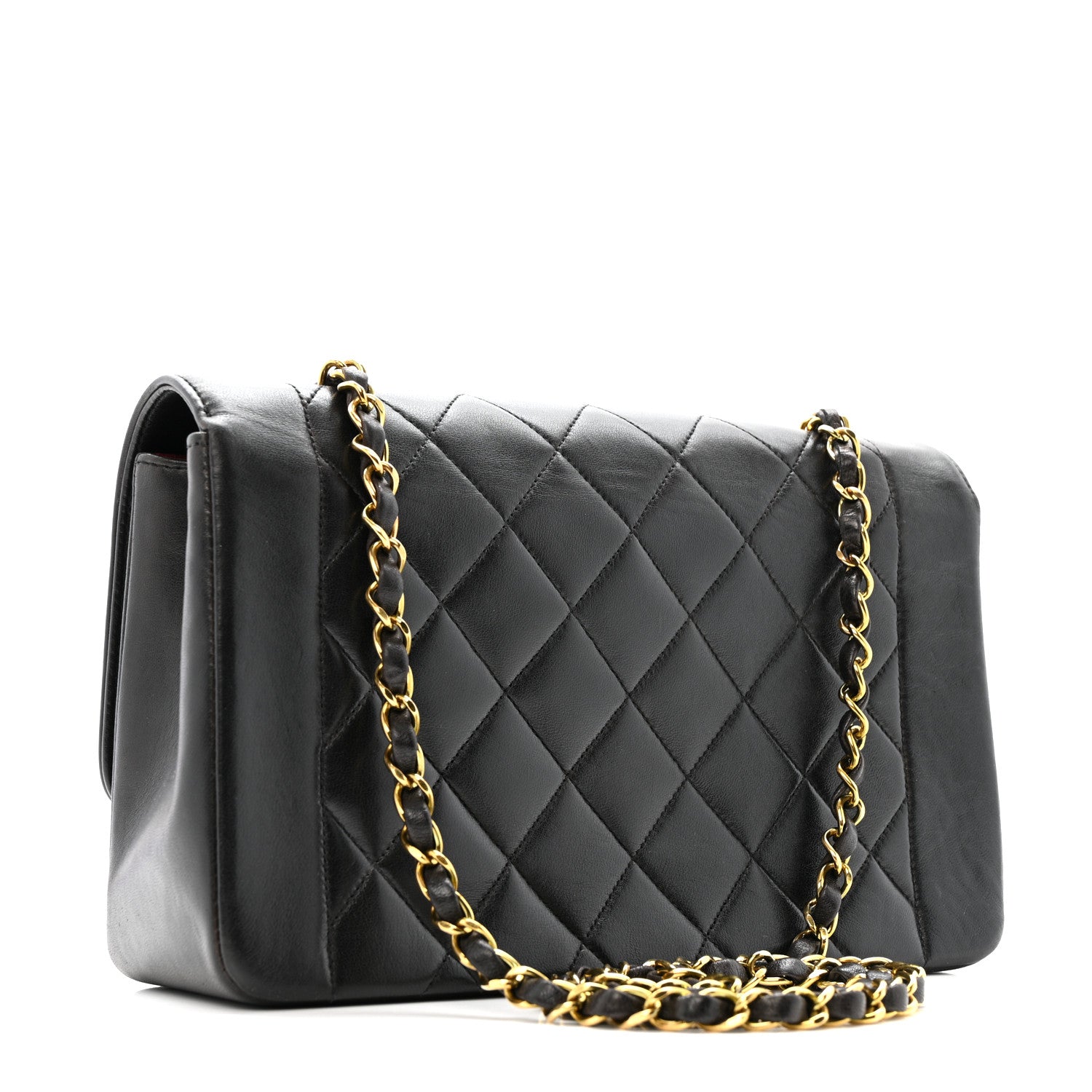 Chanel Lambskin Quilted Medium Single Flap Black 3 of 13
