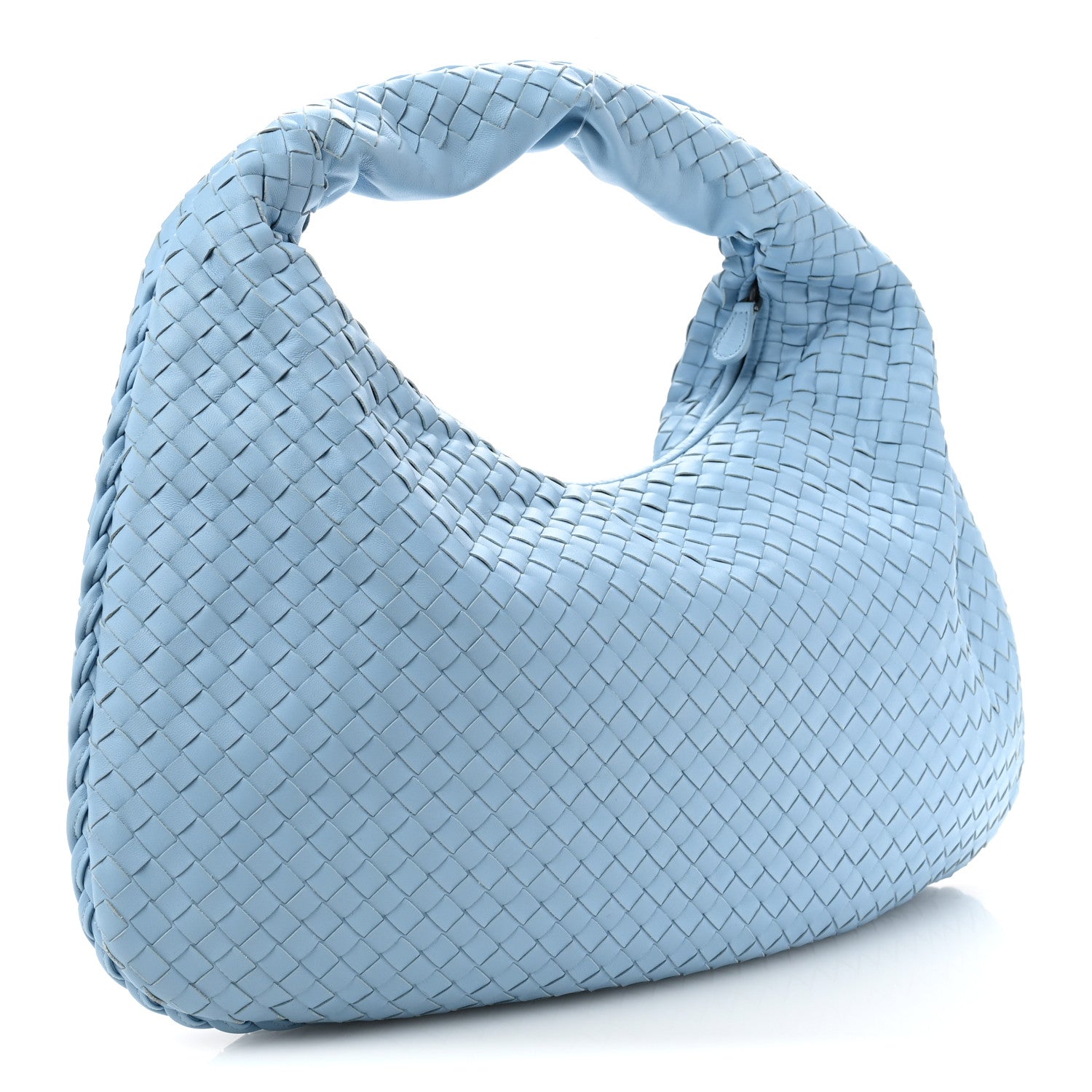 Bottega Veneta Nappa Intrecciato Large Veneta Hobo Light Blue 3 of 14