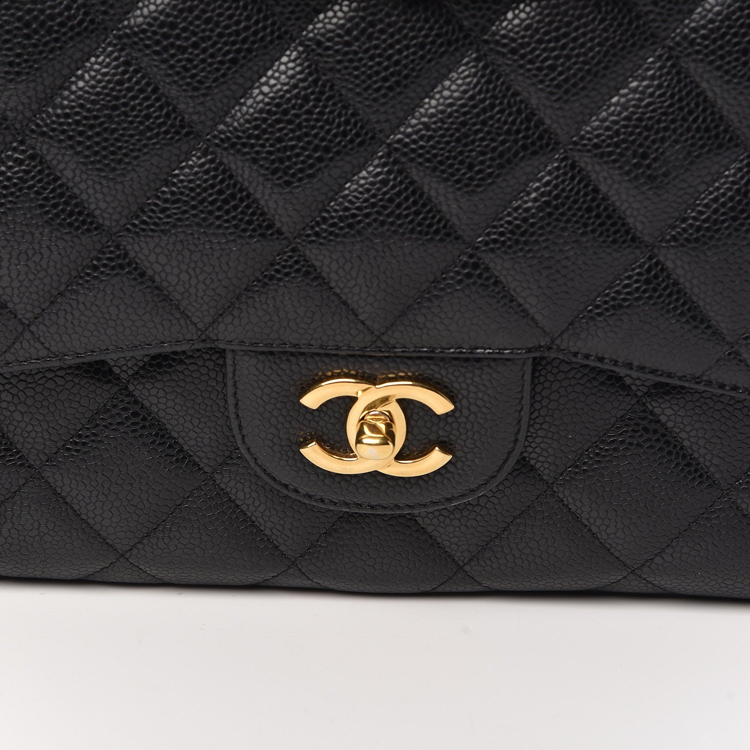 Chanel Caviar Quilted Jumbo Double Flap Black 14 of 14