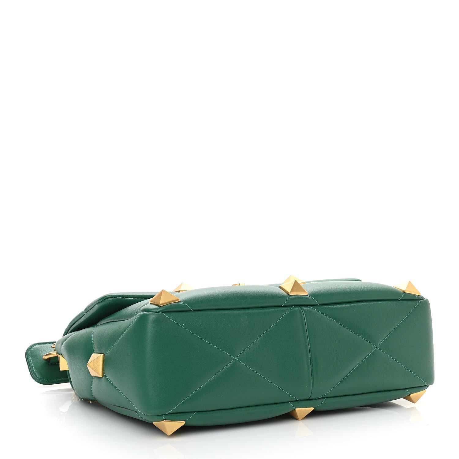 Valentino Garavani Nappa Large Roman Stud Shoulder Bag Jungle 4 of 9