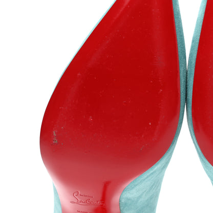 Christian Louboutin Veau Velours Pigalle Follies 85 Pumps 39.5 Noumea 8 of 9