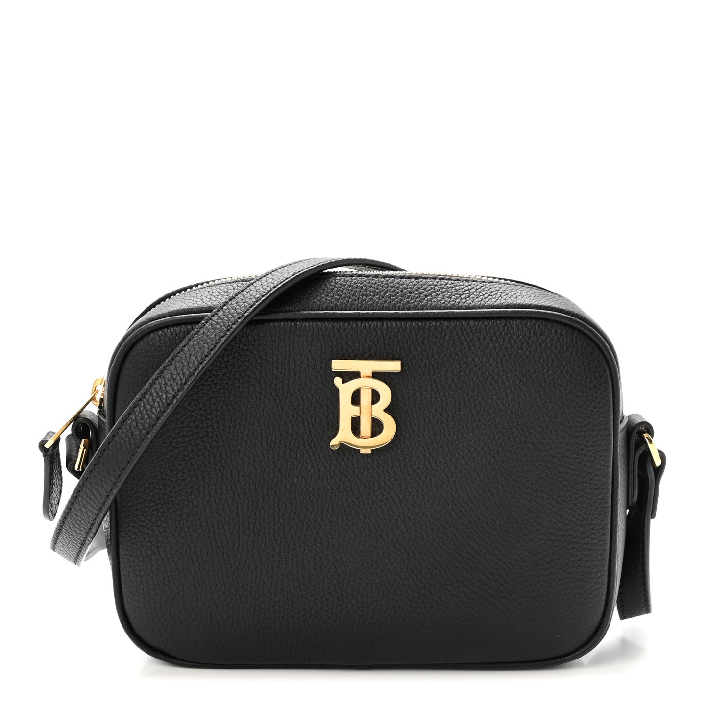 Grained Calfskin TB Small Camera Bag Black