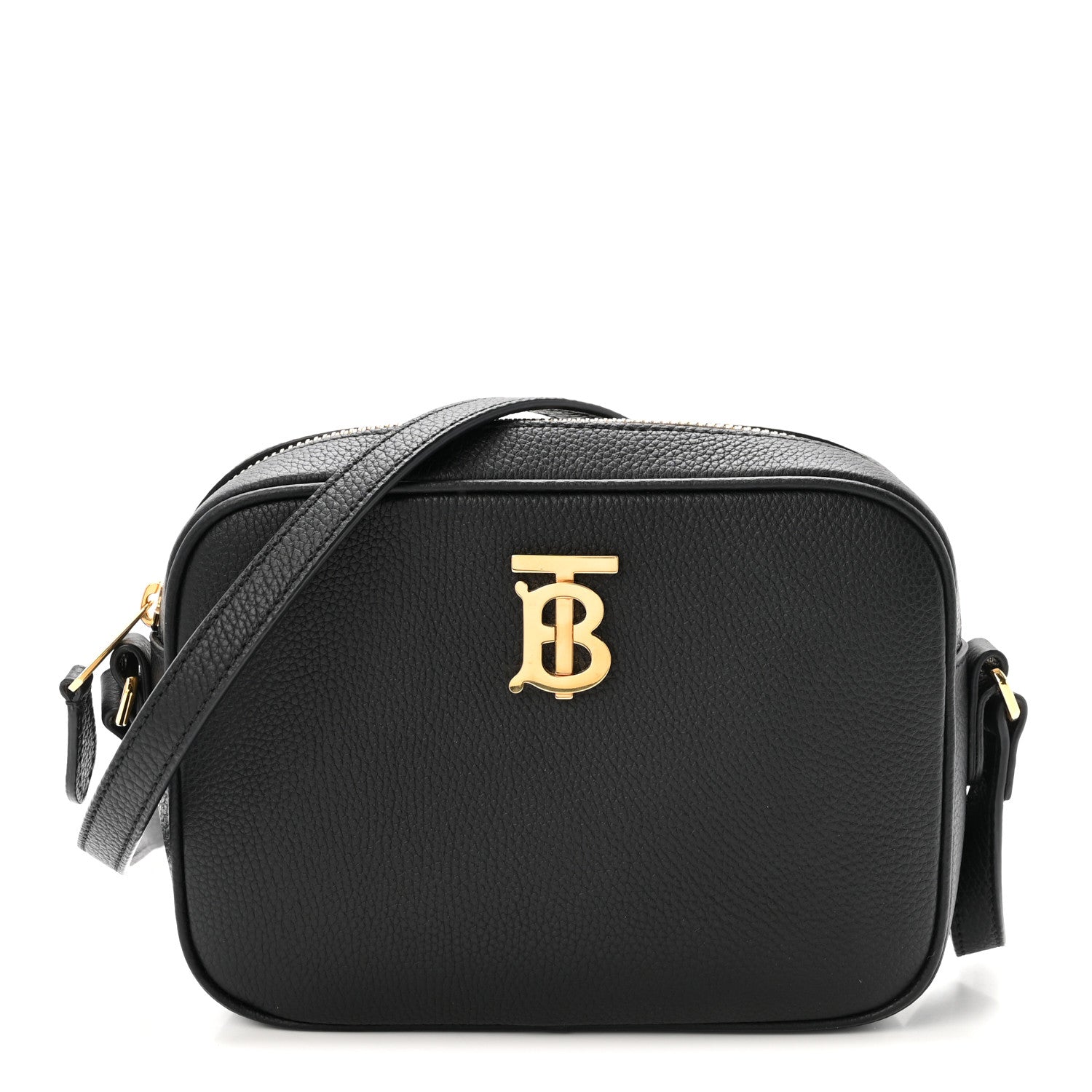 Burberry Grained Calfskin TB Small Camera Bag Black 1 of 9