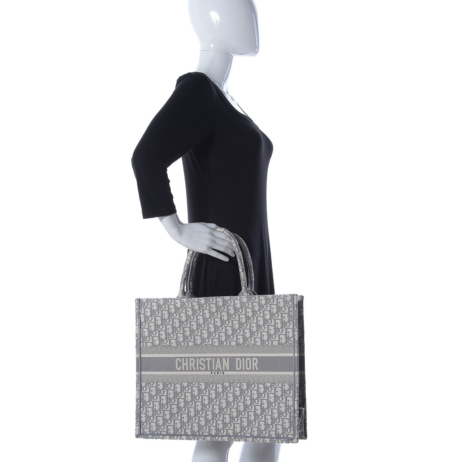 Christian Dior Oblique Large Book Tote Grey 2 of 11