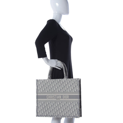 Christian Dior Oblique Large Book Tote Grey 2 of 11