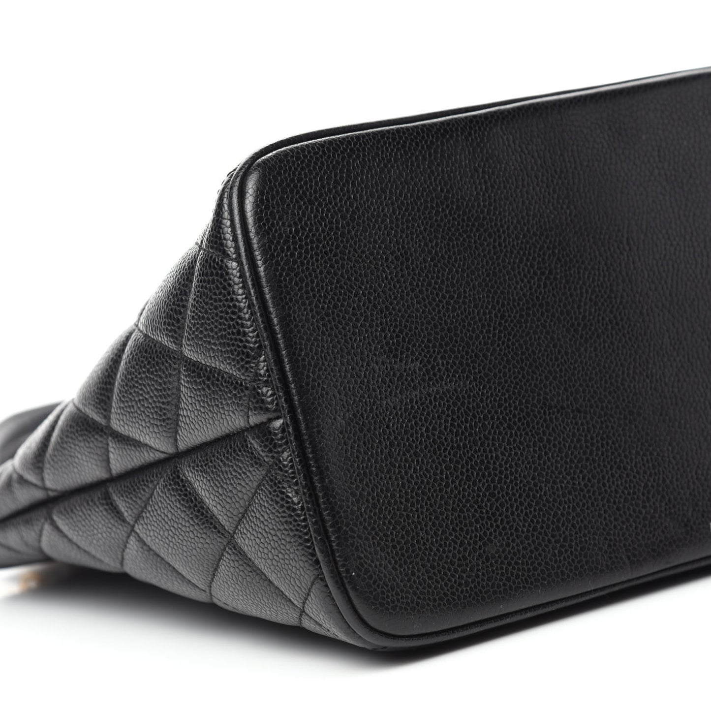 Caviar Quilted Medallion Tote Black