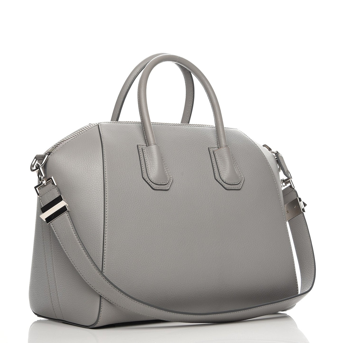 Sugar Goatskin Medium Antigona Pearl Grey