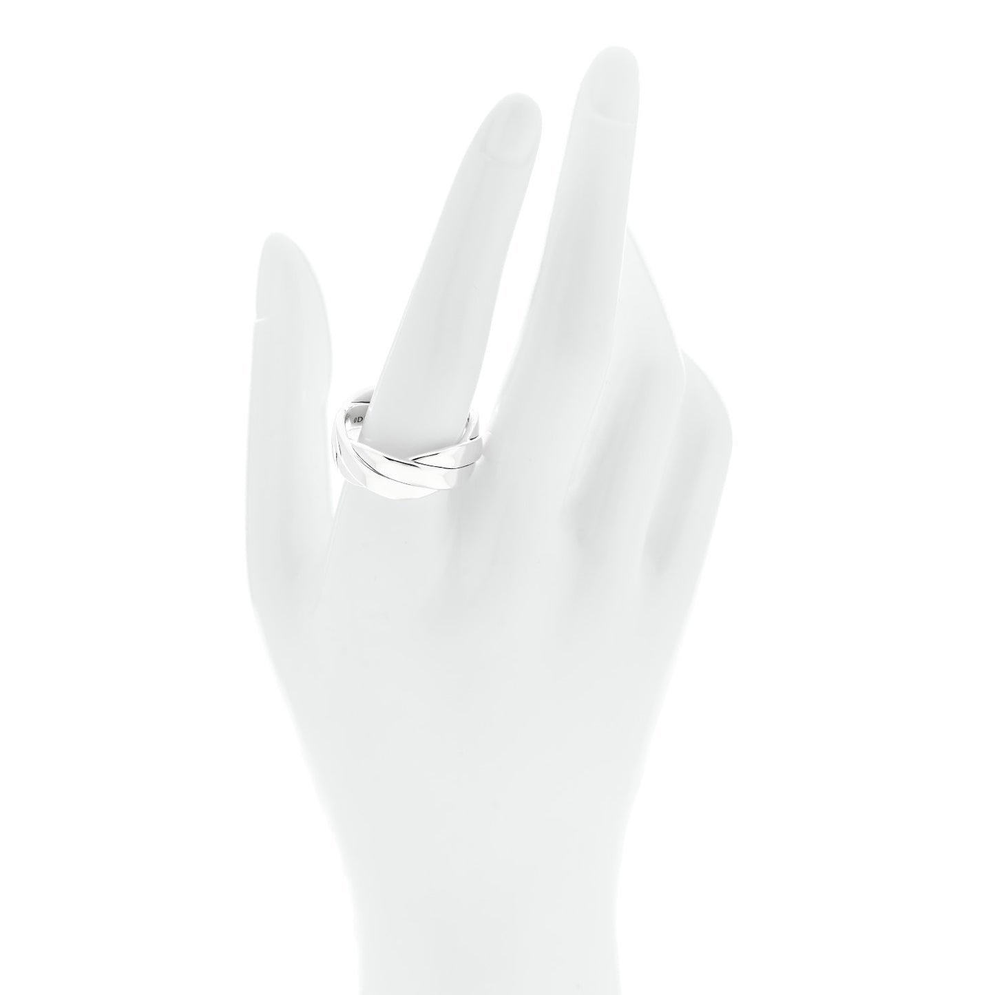 Sterling Silver 9mm DY Helios Band Ring 61 9.75