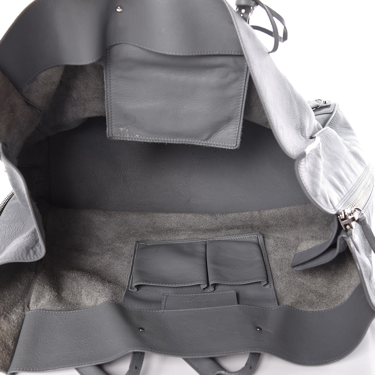 Veau Papier A4 Zip Around Tote Grey