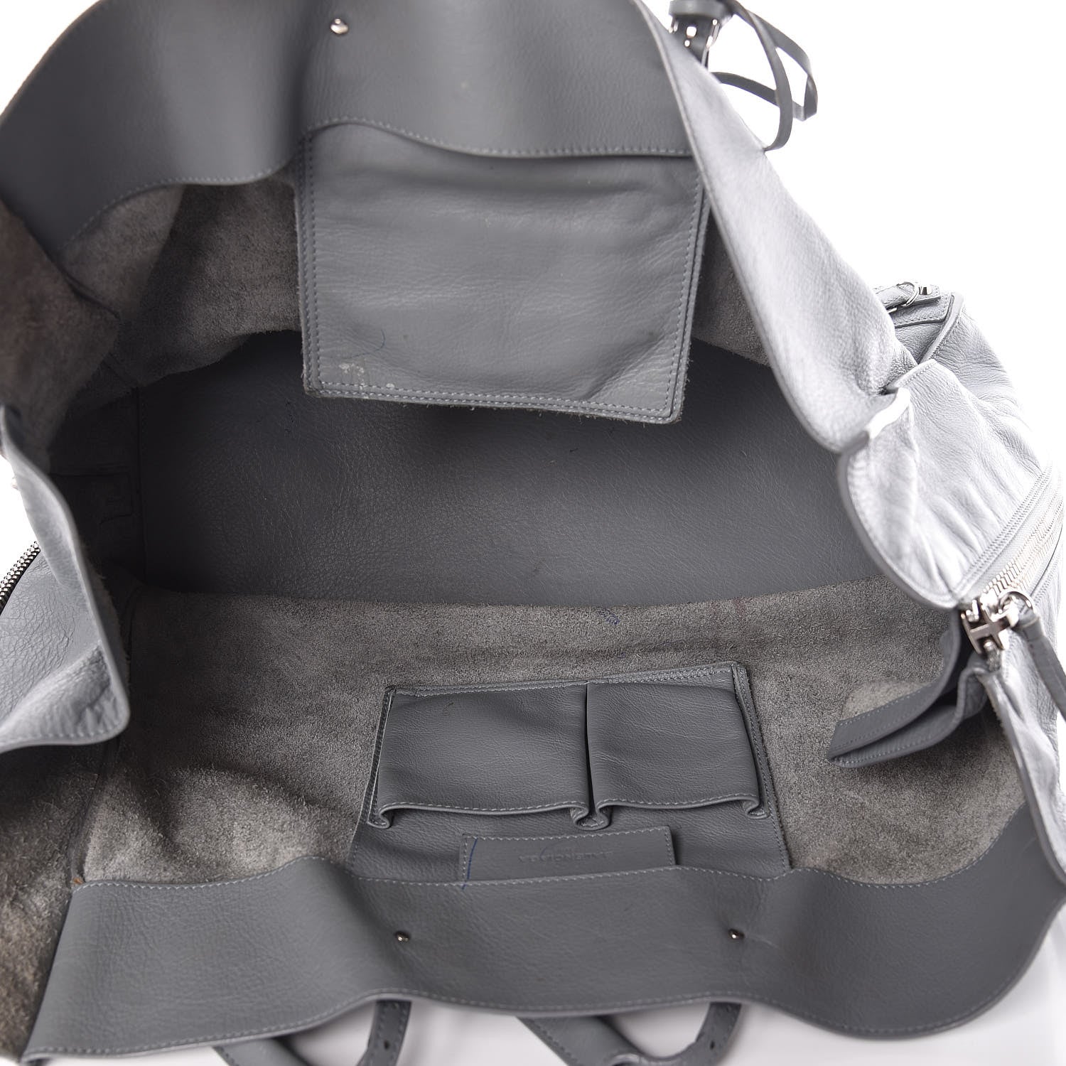 Balenciaga Veau Papier A4 Zip Around Tote Grey 7 of 21