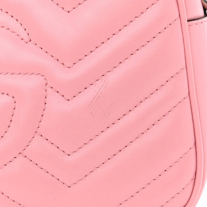 Gucci Calfskin Matelasse Small GG Marmont Chain Shoulder Bag Wild Rose 11 of 11