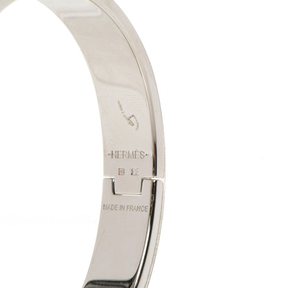 Hermes Enamel Narrow Clic Clac H Bracelet GM Cacao 4 of 4