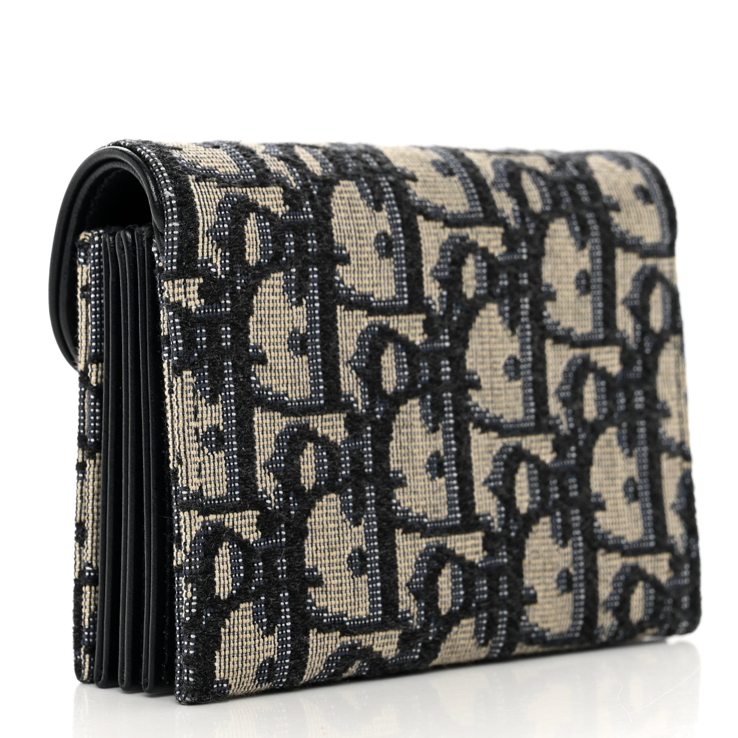 Christian Dior Oblique Saddle 5-Gusset Card Holder Blue 3 of 7