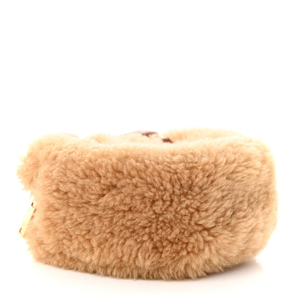 Celine Calfskin Fluffy Shearling Bag Beige 4 of 11