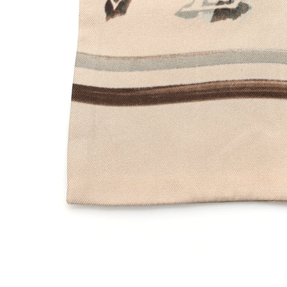 Louis Vuitton LOUIS VUITTON Silk Monogram Rainbow Giant Bandeau Beige 5 of 6
