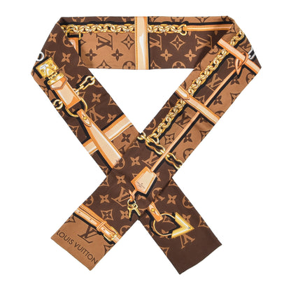 Louis Vuitton Silk Monogram Confidential Bandeau Brown 1 of 3
