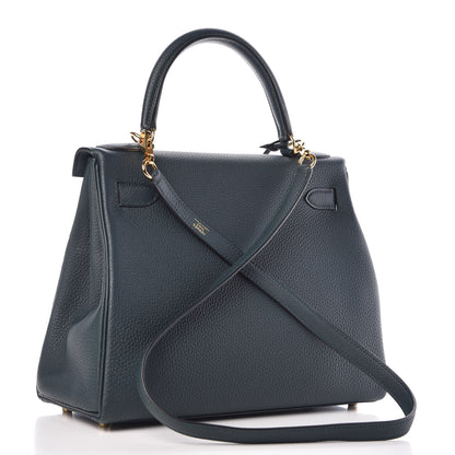 Hermes Togo Kelly Retourne 28 Vert Cypress 3 of 40