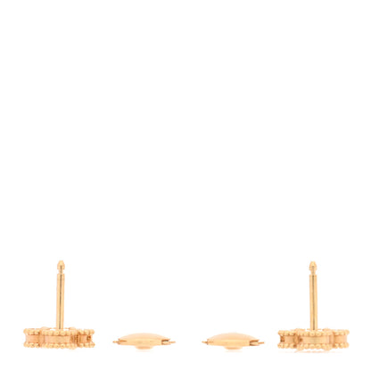 Van Cleef & Arpels 18K Yellow Gold Black Onyx Sweet Alhambra Earrings 3 of 5
