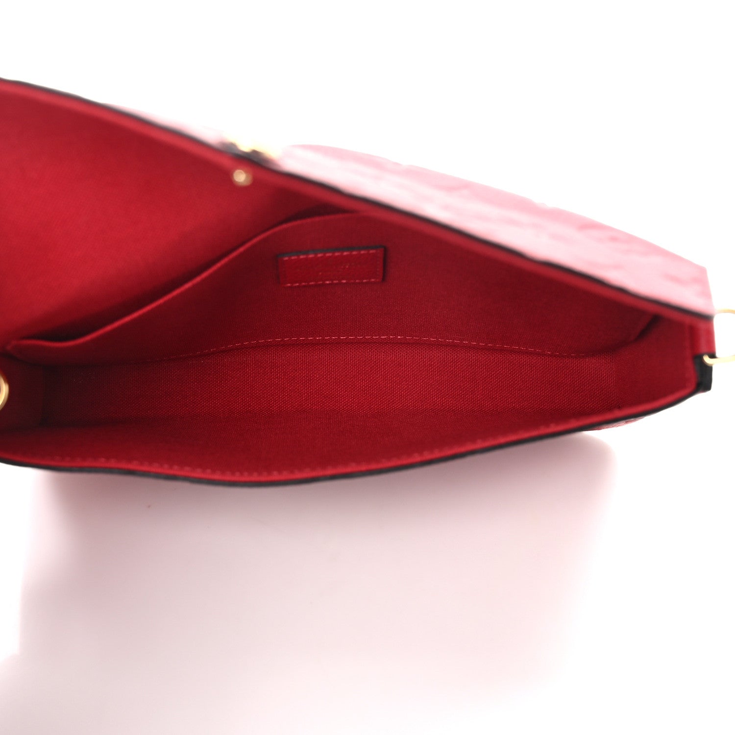 Louis Vuitton Empreinte Pochette Felicie Chain Wallet Scarlet 6 of 15