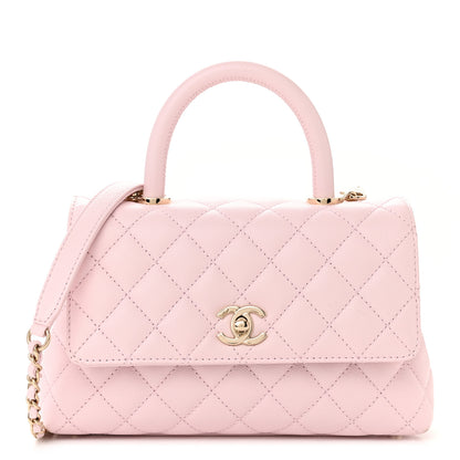 Chanel Caviar Quilted Mini Coco Handle Flap Light Pink 1 of 11