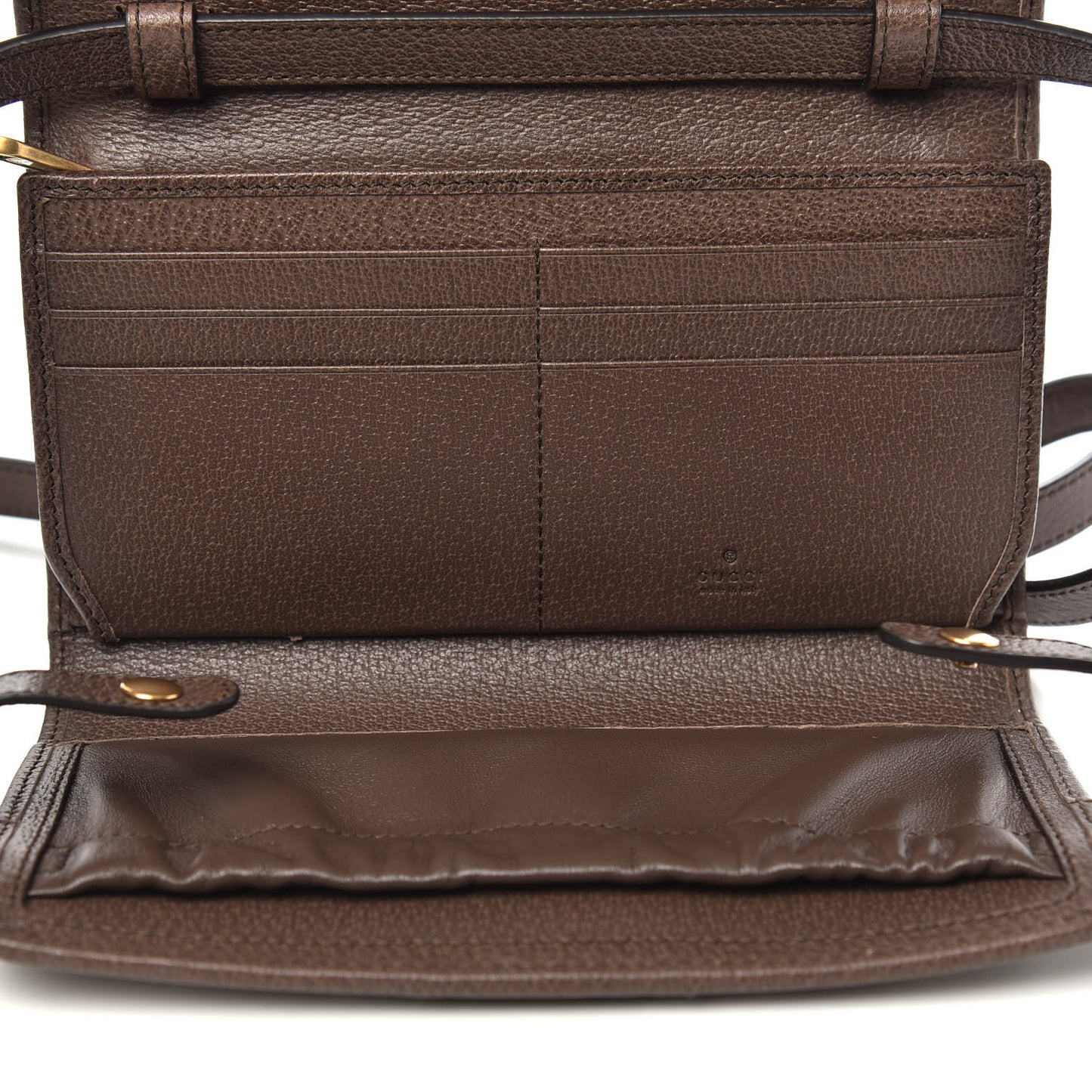GG Supreme Monogram Web Ophidia Crossbody Wallet Beige New Acero