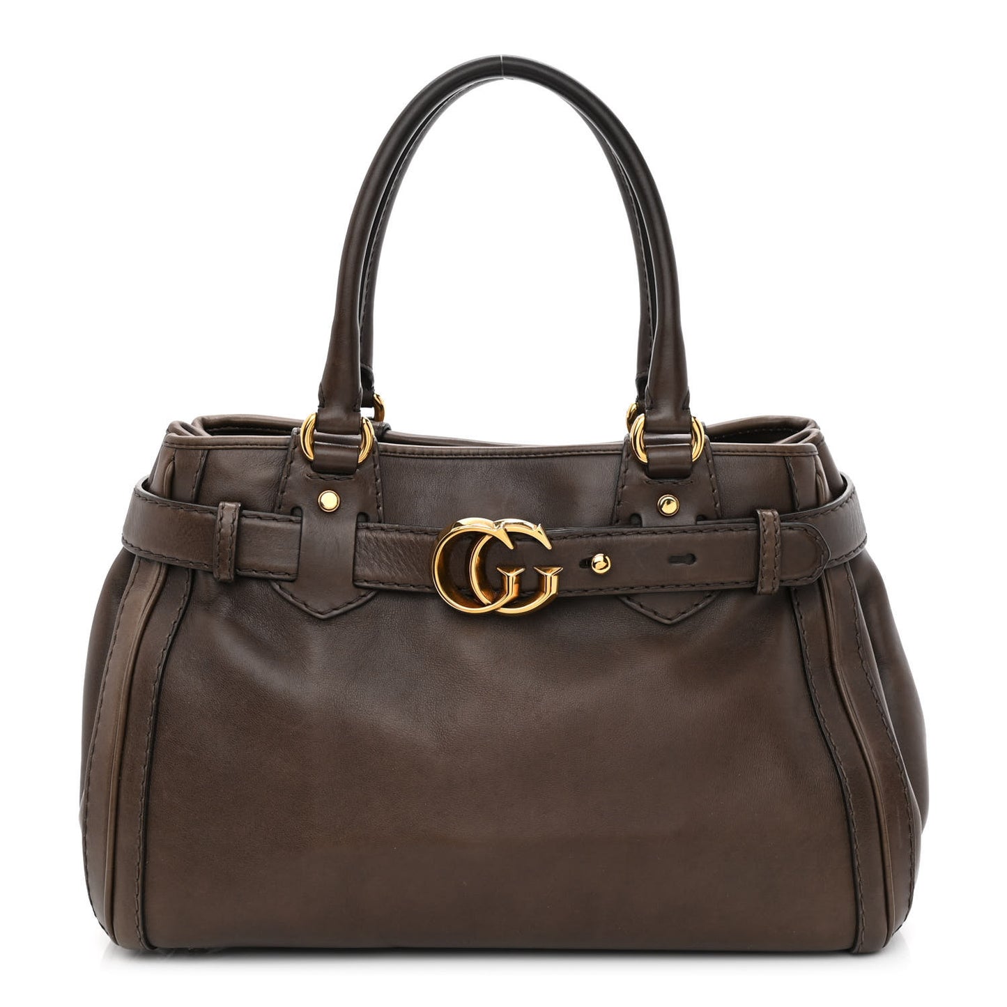 Calfskin Medium GG Running Tote Brown
