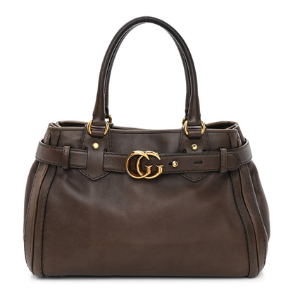 Gucci Calfskin Medium GG Running Tote Brown 1 of 10