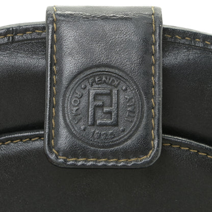 Fendi Pequin Compact Round Wallet Tobacco 7 of 15
