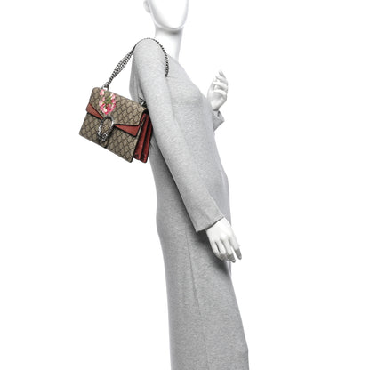 Gucci GG Supreme Monogram Blooms Small Dionysus Shoulder Bag Beige Multicolor Dry Rose 2 of 11