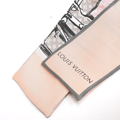 Louis Vuitton Silk Monogram Trunks Bandeau Rose Poudre 3 of 6