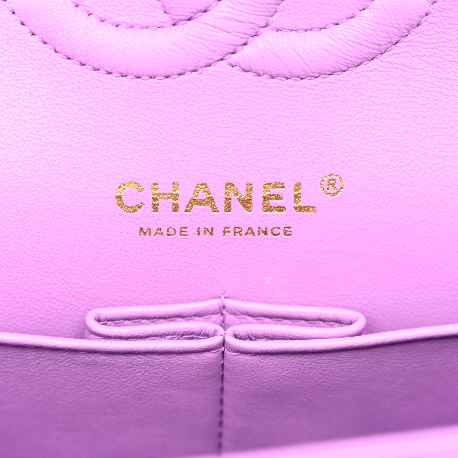 Chanel Caviar Quilted Medium Double Flap Purple 6 of 10