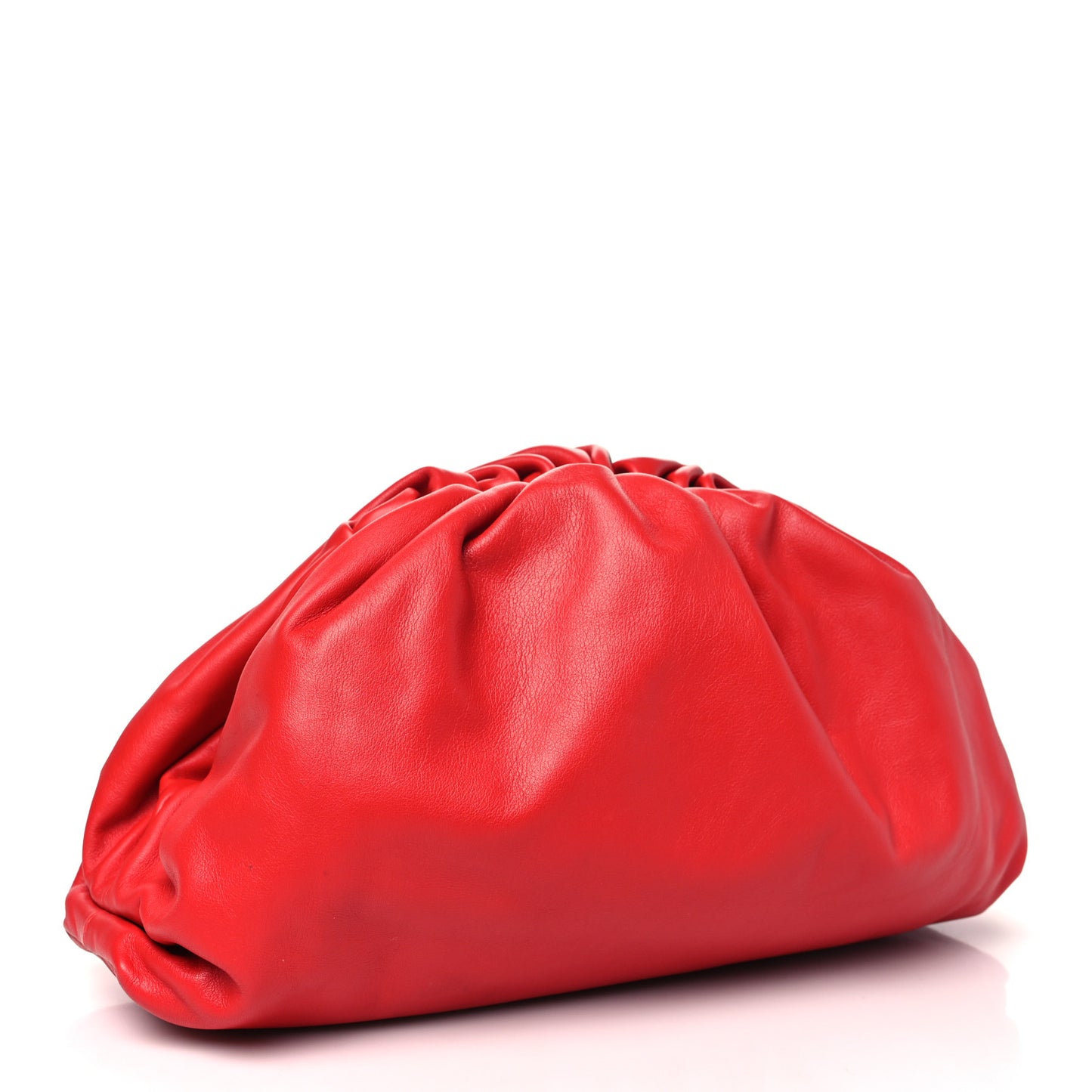 Smooth Butter Calf The Pouch Oversized Clutch Bright Red