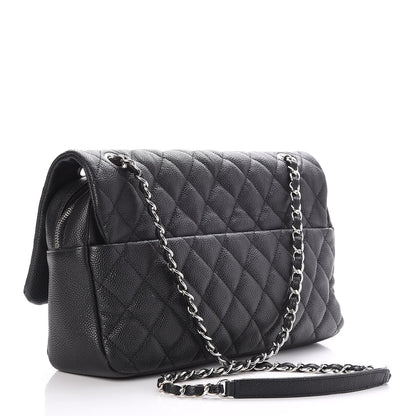 Chanel Caviar Quilted Jumbo Easy Flap Black 3 of 9