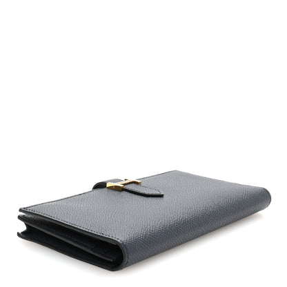 Hermes Epsom Bearn Gusset Wallet Deep Blue 4 of 8