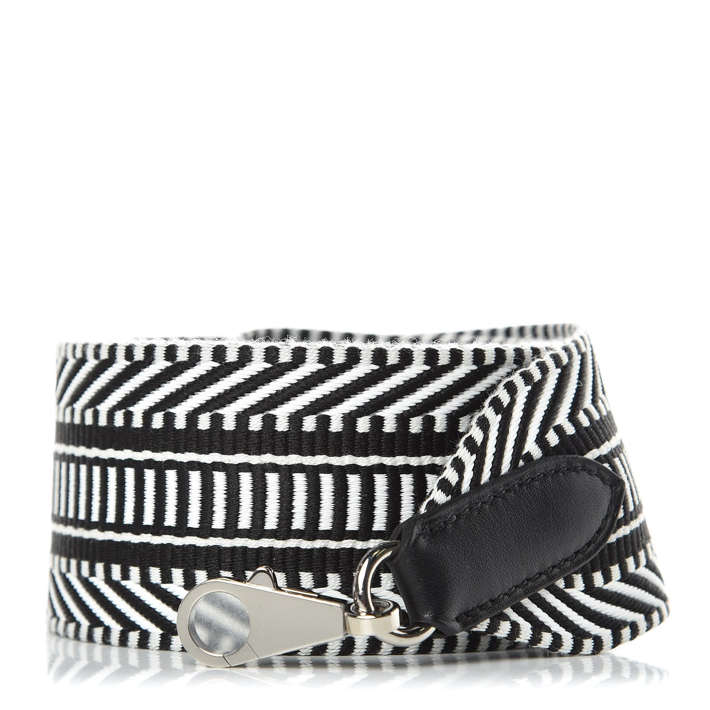Toile Swift 50mm Sangle Cavale Shoulder Strap Black Ecru