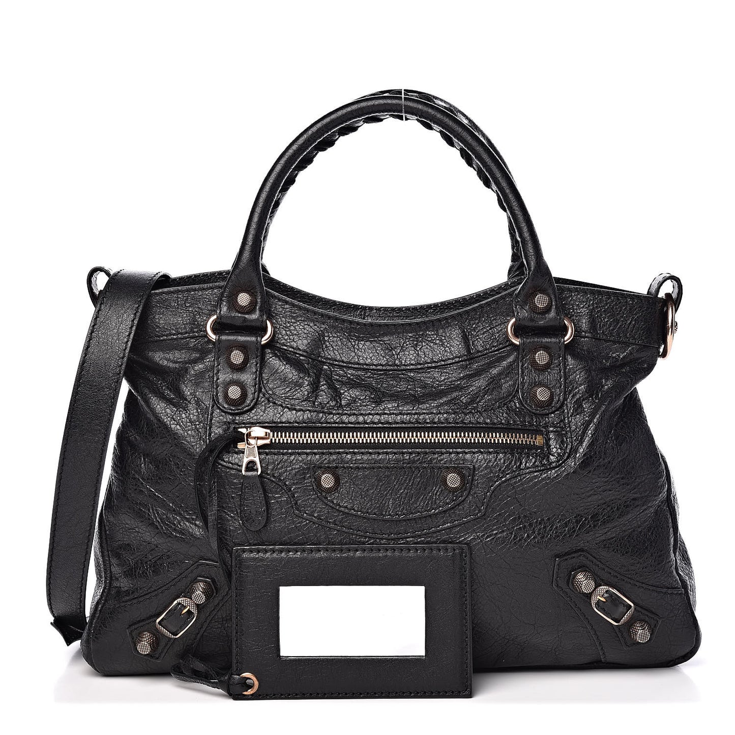 Agneau Giant 12 Rose Gold Hardware Town Black