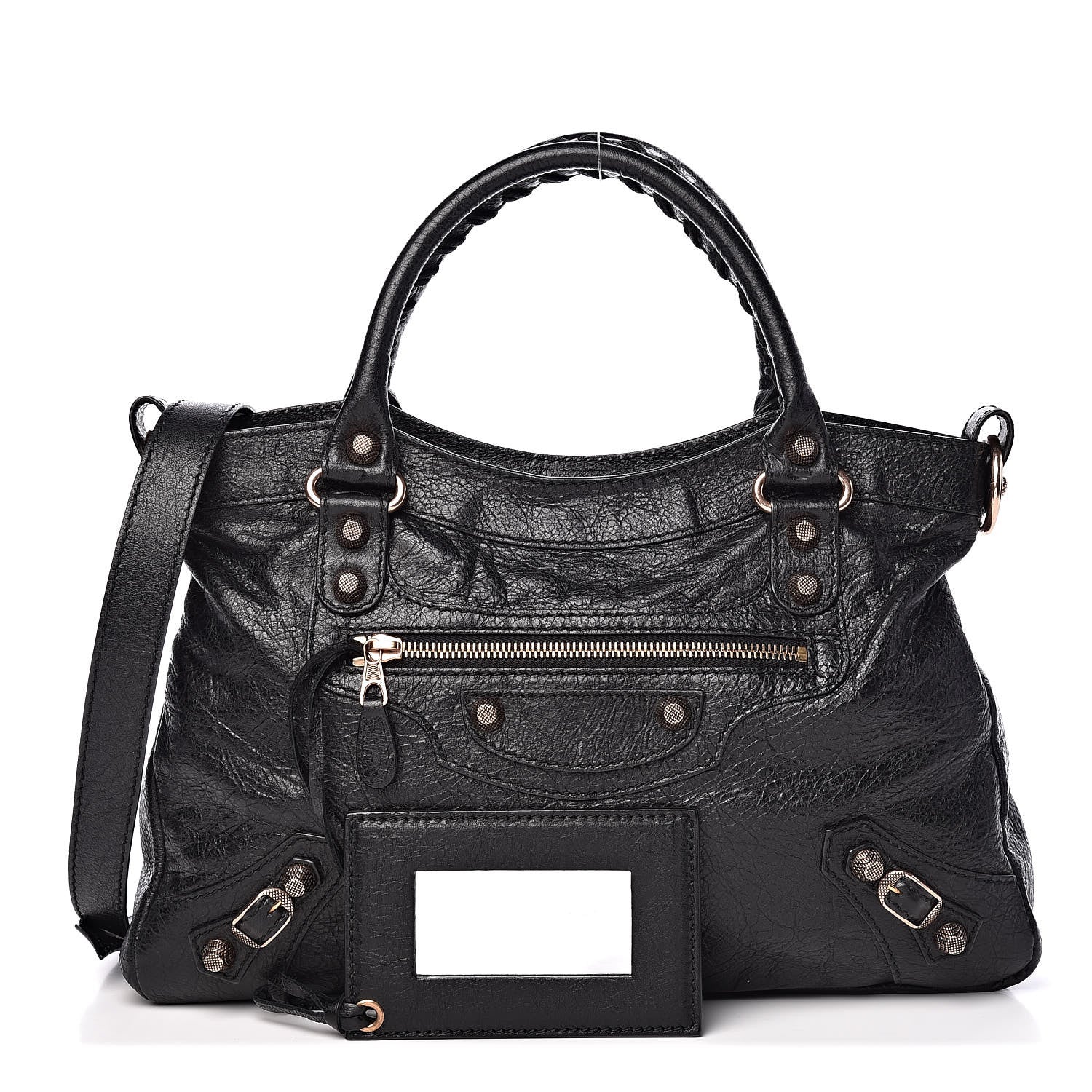 Balenciaga Agneau Giant 12 Rose Gold Hardware Town Black 1 of 10